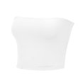 thumbnail image 5 of MESSUEN Women's Tube Top Fitted Tank Tops for Women Casual Blouses for Women Tube for Crop Going Out Strapless Tank Bandeau Outfits 2024 Blouses for Women Ladies Summer Tops White L, 5 of 9