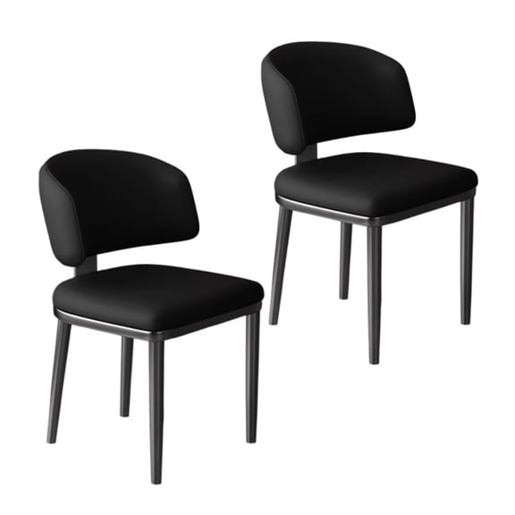 Fashion Dining Chairs Set of 2 Modern Mid Century Accent Chairs High Backrest Comfortable,Upholstered Kitchen Chairs with Metal Legs for Living Room