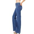 thumbnail image 3 of Wax Jeans Women's Juniors Mid Waist Flare Boot Cut Jeans (13, Medium), 3 of 3