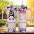 thumbnail image 2 of To Rose Handle Parade For Steel Flower Mommy Eleven Momma Mama Funny, Mom Gifts, Mom Life Messy Bun Floral Nutrition Facts, Tumbler 40 Oz With Handle Lid And Straw, 2 of 6