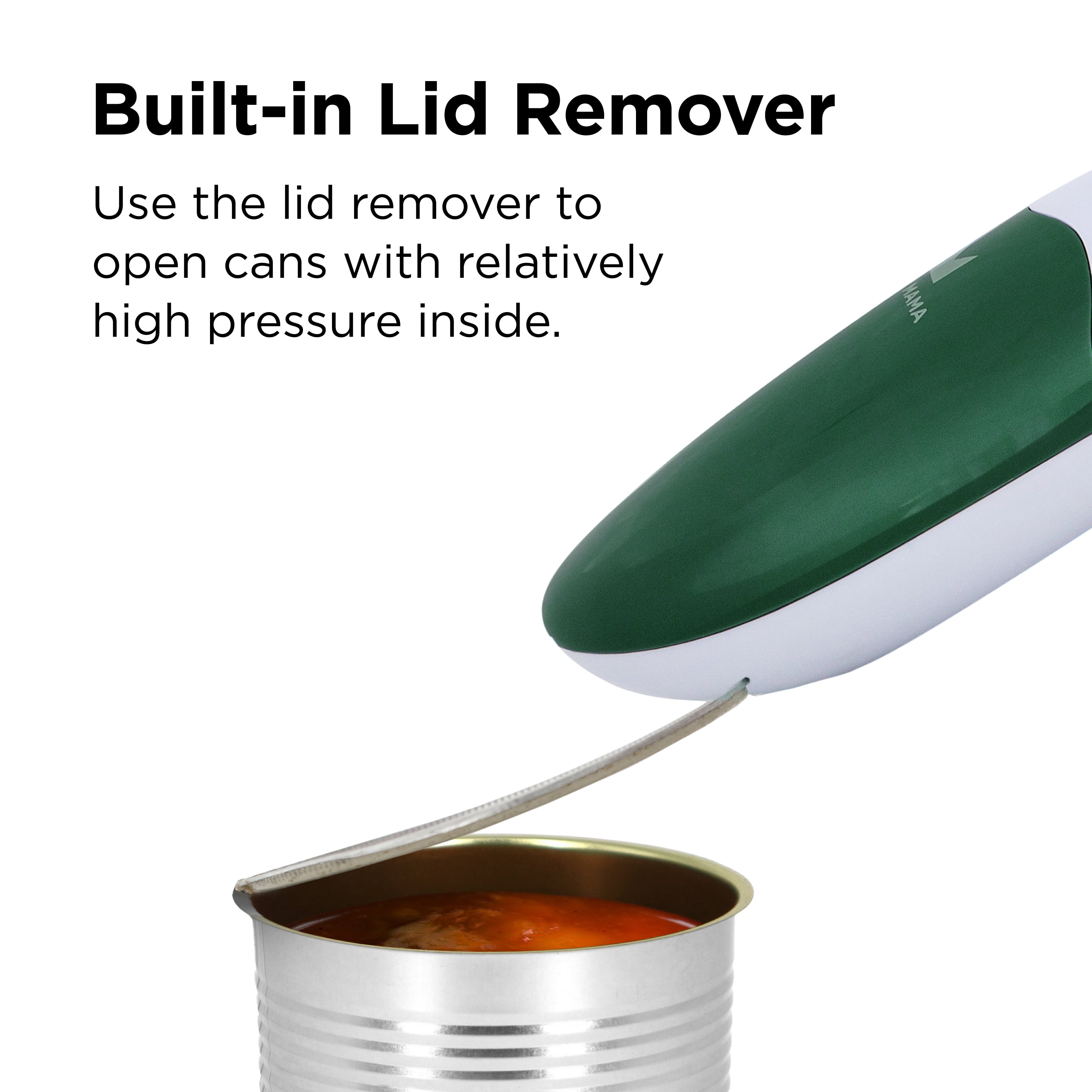 Kitchen Mama Auto 2.0 Electric Can Opener: Safe, Smooth Edge, Battery Operated (Alpine Green)