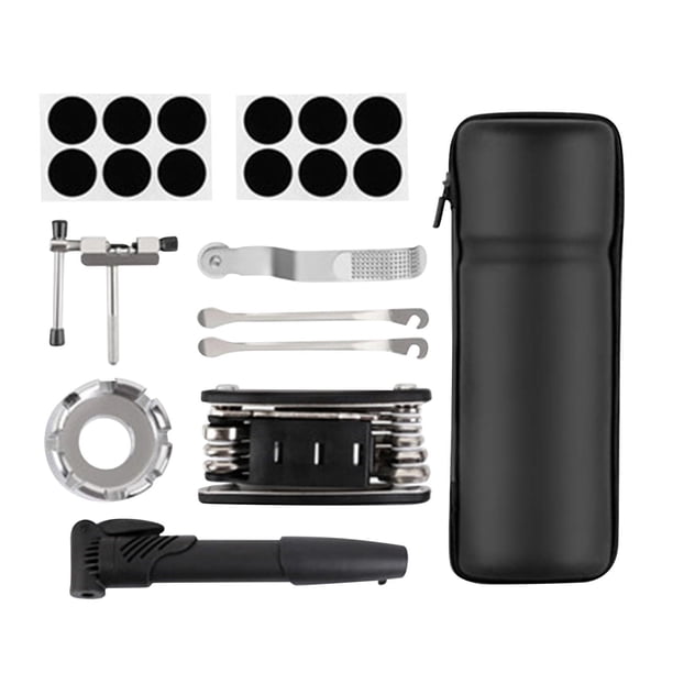 Kit de herramientas para reparación de neumáticos de bicicleta, mantenimiento, palanca de neumáticos, llave de liberación rápida Estilo B