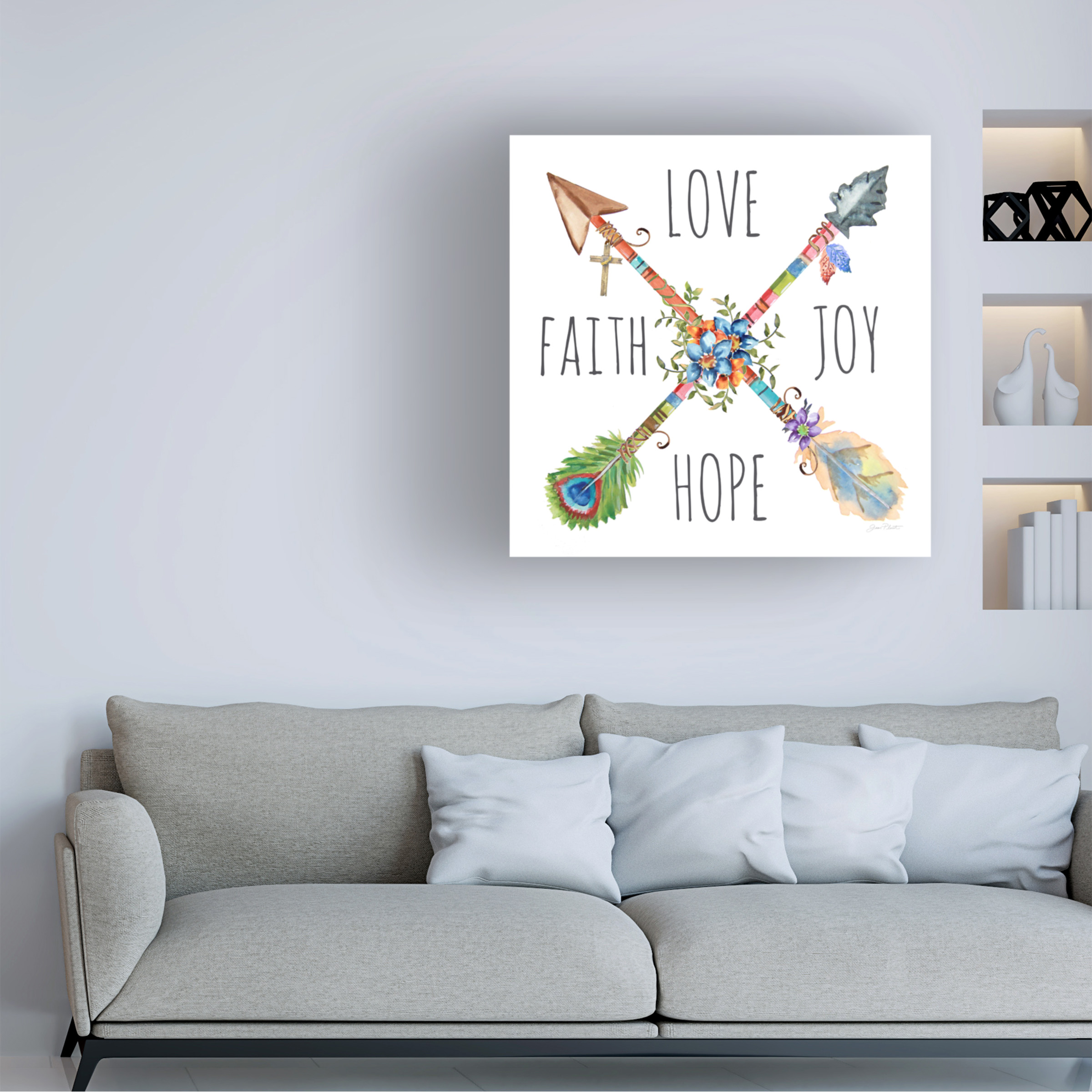 Trademark Fine Art 'Spiritual Arrows 1' Canvas Art by Jean Plout
