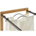 thumbnail image 3 of TRINITY Bamboo 3-Bag Laundry Cart - Bronze Poles, 3 of 5