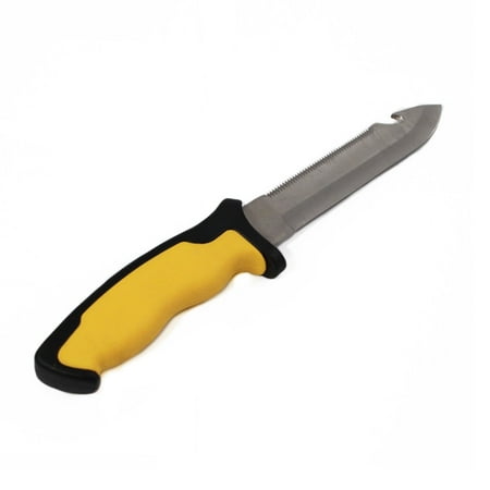 Diving Knife Yellow Handle - ASR Outdoor 12 inch Diving Knife with Hard Sheath