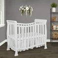 Dream On Me Piper 4in1 Convertible Mini Crib, White