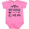 thumbnail image 3 of Inktastic My Nona Grandma Loves Me Girls Girls Baby Bodysuit, 3 of 5