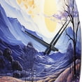 thumbnail image 3 of Designart "Pointillism Dot Art of the Violets Field I" Floral Oversized Wall Clock, 3 of 5