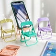 thumbnail image 4 of Walbest Mini Chair Shape Mobile Phone Stand Holder, Universal Portable Cute Chair Desktop Cell Phone Lazy Bracket for Watching TV/Live, 4 of 7