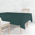thumbnail image 3 of Hanna K. Signature Rectangular Plastic Disposable Premium Heavyweight Tablecloth for Weddings, Banquets, Parties 108" x 54" (Hunter Green: 1Ct), 3 of 3
