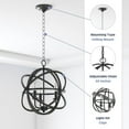 thumbnail image 3 of Prominence Home 2 Pack 3 Light Chandelier Pendant Lighting Fixture, Birchberry, 3 of 6