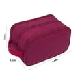 thumbnail image 3 of Sacs pour Femmes, Sac de Toilette pour Femmes, Sac de Toilette de Voyage pour Femmes & Hommes Sac de Rasage Imperméable pour Voyage Sacs de Rangement Pliables avec Poignée, Sacs de Voyage pour Femmes, Sac de Toilette pour Hommes, 3 of 9