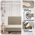 thumbnail image 5 of JIATER Futon Slipcovers Stretch Armless Futon Bed Covers Machine Washable Furniture Protector,Khaki, 5 of 8