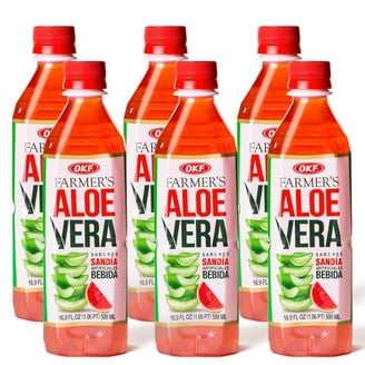 OKF Aloe Vera King Golden Kiwi Pure Premium Aloe Drink 16.9 oz Plastic  Bottles - Pack of 20 - Walmart.com