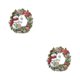thumbnail image 1 of Inteprter Cuadro decorativo para colgar en la pared con pintura de cristal navideño, adorno navideño 2Conjunto, 1 of 6
