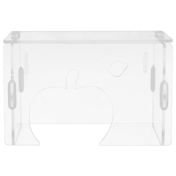 Escondite para hámster, casa de acrílico transparente para animales pequeños, cabaña para conejillos de indias, decoración para hámsteres enanos, jerbos, erizos, ratas y ratones.