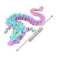 thumbnail image 3 of 12 Inch Flexible 3D Printed Dragon With Articulated Joints And Realistic Eyes Anxiety And Adhd Relief Sensory Toy Unique Home Decor For S And Families, 3 of 6