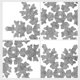 thumbnail image 3 of GOOHOCHY - Juego de 8 posavasos navideños con forma de copo de nieve - Tapetes decorativos para tazas - Decoración de mesa, 3 of 7