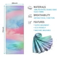 thumbnail image 2 of Colorful Tie Dye Pattern Hot Yoga Mat Towel Non Slip for Hot Yoga - Quick-Drying Yoga Mat Cover with 4 Corner Pockets with Travel Bag - Hot Yoga Towel Non Slip Grip Moisture Wicking Sweat 70"x26", 2 of 6