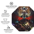 thumbnail image 3 of Lsque The Binding of Isaac Pattern 4" Drink Coasters Set of 6, Leather Absorbent Coasters, Table Coaster Set Decorative Coffee Cup Coasters Housewarming Gift, 3 of 7