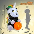 thumbnail image 2 of Gymax 5 FT Halloween Inflatable Skeleton Unicorn Party Decor w/ LED & Waterproof Air Blower, 2 of 10