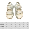 thumbnail image 2 of Sandalias de plataforma con sandalias de vestir ajustables con doble hebilla para mujeres y niñas, 2 of 8