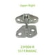 thumbnail image 2 of Right Upper Door Hinge 55113660AC for Grand Durango Charger 300C 2011-2023 Side Door Hinge, 2 of 5