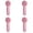 Pink 4PCS, variant on New Charging Silicone Cleanser Electric Facial Wash Miniature Wate Rproof Ultra So.n Ic Pore Cleaner Infusion Nourishment A New Choice For Beauty 长14.6宽6.5高6.5cm