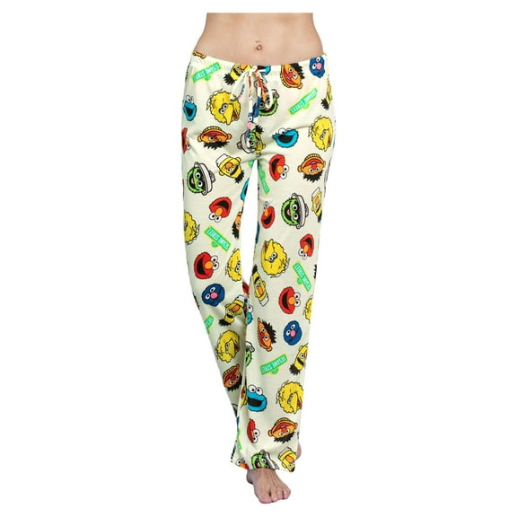 Sesame Street Womens Pajama Lounge Pants with Big Bird and Friends, Sesame Street, Size: 2X