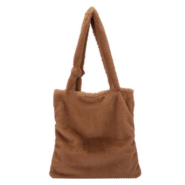 Jumpingount Bolso pequeño de moda de felpa para mujer, bolsos de moda Retro con elegancia Retro, nuevo bolso para mujer Bolsas de mensajero y de hombro caqui