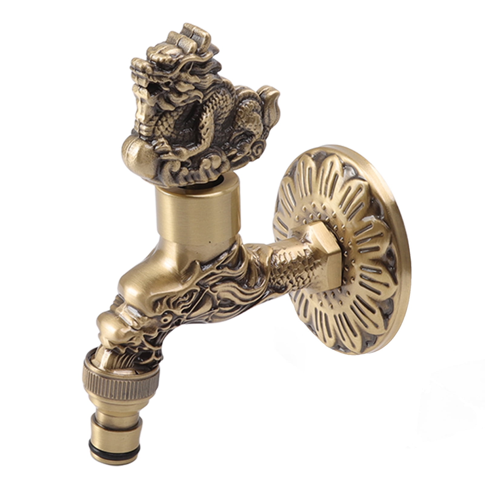 NFTIGB Kylin and Dragon Bronze Faucet G1/2 Female Thread Copper Tap for Bathroom Sink Basin Home Decoration 6.7 x 4.3 x 1.6 inches / 17.0 x 11.0 x 4.0 cm