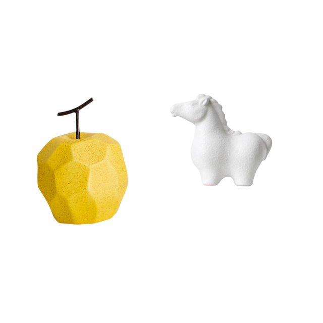 figura de arte,Escultura de fruta de porcelana decorativa para el hogar.,Estatua de fruta,decoración,adorno,fruta,figurita,oficina,Estatua del caballo,Estatua de caballo para decoración del