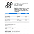 thumbnail image 2 of Wheel Spacer Kit 4 - Compatible with 2003 - 2009 Hummer H2 2004 2005 2006 2007 2008, 2 of 2