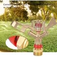 thumbnail image 2 of Boquilla de riego de aleación de zinc con rosca macho, aspersor de impacto G3/4in para trabajo pesado Cabezal de aspersor de aleación de zinc ajustable de 360 ​​° Boquilla de riego para vaso de jardí TUNC Sencillez, 2 of 5