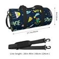 thumbnail image 4 of Easygdp Funny Spaceships Travel Duffle Bag,Carry on Bag Travel Bags Gym Bag Carry On Luggage Bags, 4 of 8