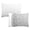 Grey,White, variant on The Peanutshell Organic Cotton Pillow Cases for Baby Boys and Girls, White, 2 Pack