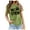 Green, variant on Women's Halloween Witchy Short Sleeve T-Shirt Spellbinding Graphic Tee Casual Comfortable Top