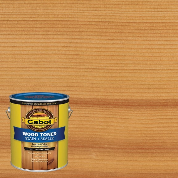 Cabot Creamery Exterior Stain, Natural, Toned Flat, 1 gal. — Exterior Wood Surfaces, UV-Resistant Formula