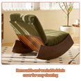 thumbnail image 6 of RONSHIN Comfortable Glider Rocking Chair Upholstery Glider Chair Solid Wood Frame Multiple Settings Accent Reading Chair for Bedroom Living Room Nursery Playroom, 6 of 9