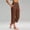 Brown, variant on 2026 Capri Pants for Women High Waisted Workout Yoga Capris Leggings Straight Leg Athletic Cropped Pants with Pockets
