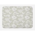 thumbnail image 1 of Floral Bath Mat, Soft Toned Flower Bouquets and Leaves Shabby Peony Blossoms Field Meadow Pattern, Plush Bathroom Decor Mat with Non Slip Backing, 29.5" X 17.5", Dust and White, by Ambesonne, 1 of 2