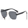 thumbnail image 5 of Gafas de sol sin marco Gafas de sol lisas de moda para mujer para sombrilla Gafas para deportes al aire libre, 5 of 5