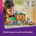 thumbnail image 4 of LEGO Friends Pony Ranch & Stable Pretend Play Building Toy - Playset with 3 Horse Toys for Creative Storytelling - Birthday Gift Idea for Girls & Boys, Ages 7+ Who Love Horse Stuff - 42654, 4 of 8