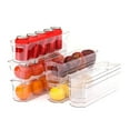 thumbnail image 4 of KMMYS Refrigerator Fresh Storage Boxes, Narrow Food Organizer, Kitchen Drawer Freezer Bins, Stackable Clear PET Storage Containers, Versatile and Durable Design, Easy to Clean, Space-Saving, 4 of 6