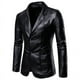 thumbnail image 2 of Ropa de cuero de moda para hombre de primavera y otoño de talla grande Chaqueta de cuero de PU para motocicleta para hombre Abrigo de moda para hombre, 2 of 5