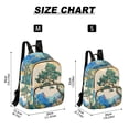 thumbnail image 2 of FORMRS Mini Backpack Purse for Women Quilted Travel Daypack Casual Shoulder Bag, Large Pine Tree, 2 of 7