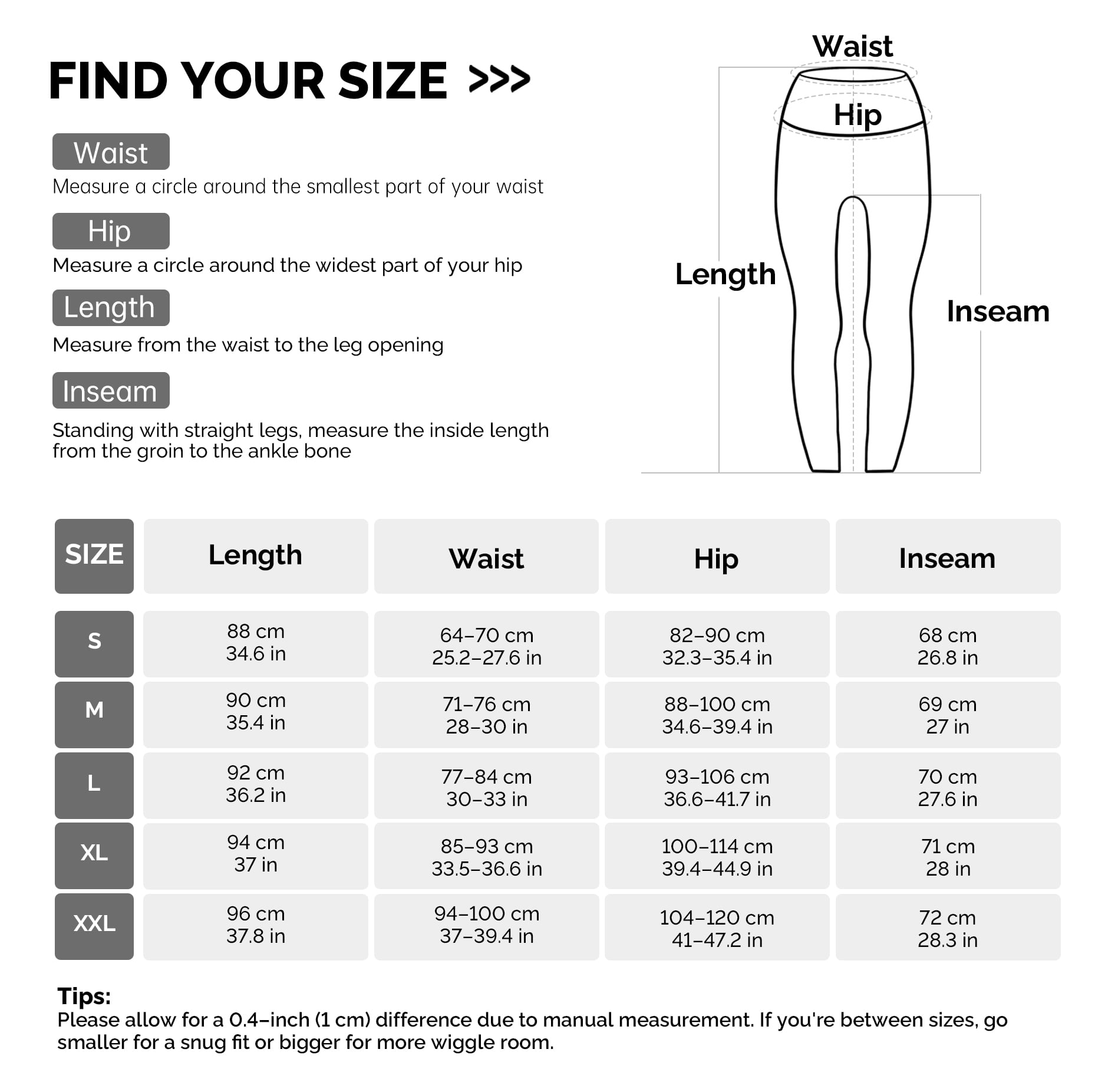 GymCope Leggings for Women, High Waist Womens Pants with Deep Side Pockets, Non-See-Through Workout Yoga Pants, Ankle Length Black+Gray M