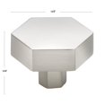 thumbnail image 4 of Perilla para gabinete GlideRite 5824 de níquel satinado, hexagonal de 4 cm, 4 of 4
