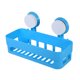 thumbnail image 3 of Organizador con ventosa para artículos esenciales de ducha, caja de almacenamiento para baño de pared de color azul, 3 of 3