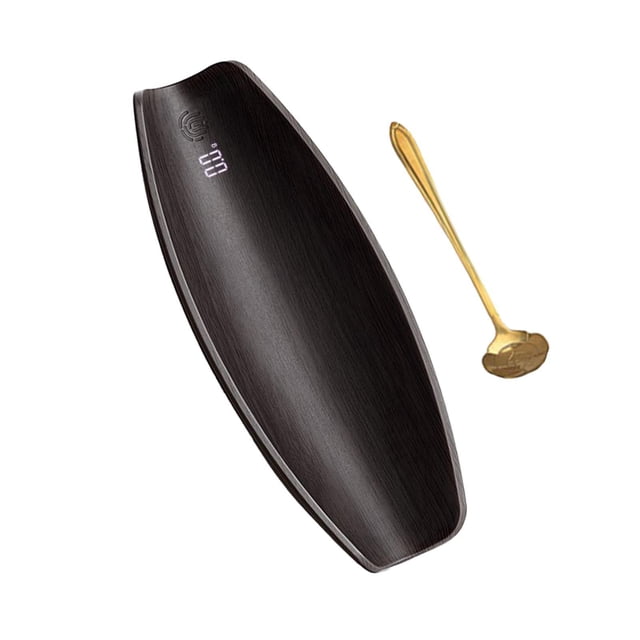 Mini báscula de bolsillo, báscula de té, báscula digital de gramos, USB, multifuncional para el hogar Negro